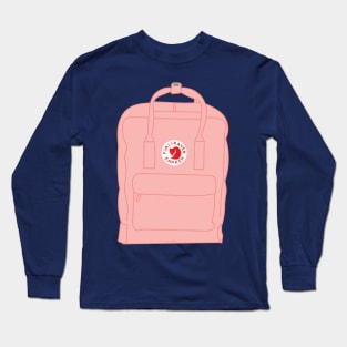 Pink Aesthetic Backpack Long Sleeve T-Shirt